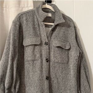 Z Supply Gray Teddy Jacket